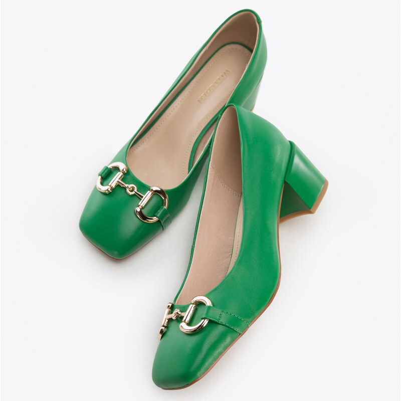 Dámské boty Wittchen, zelená, přírodní kůže