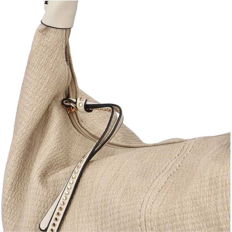 Coveri Elegantní dámská koženková kabelka přes rameno Guro, béžová