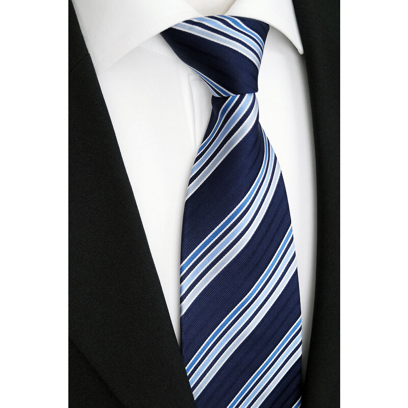 Elegantní modrá kravata karo Beytnur 186-1