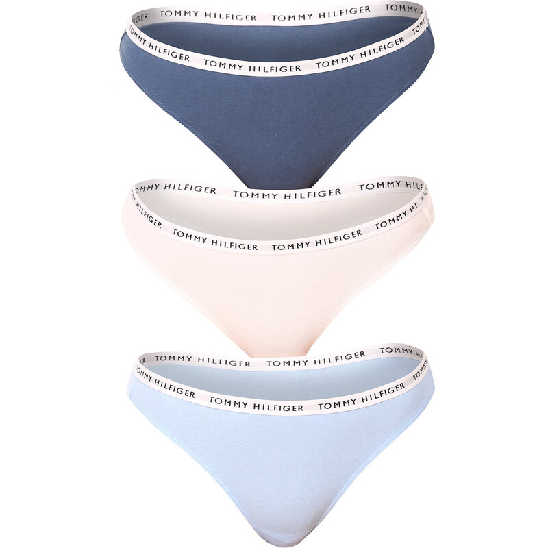 3PACK dámská tanga Tommy Hilfiger vícebarevná (UW0UW02829 0Y2)