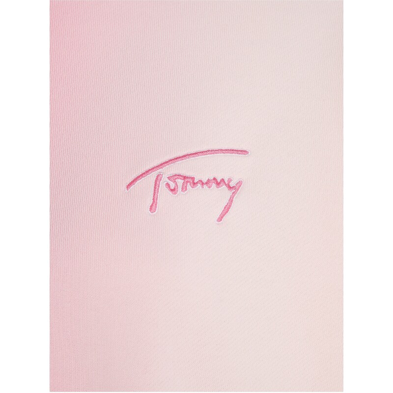 Tommy Hilfiger Růžová dámská mikina Tommy Jeans - Dámské