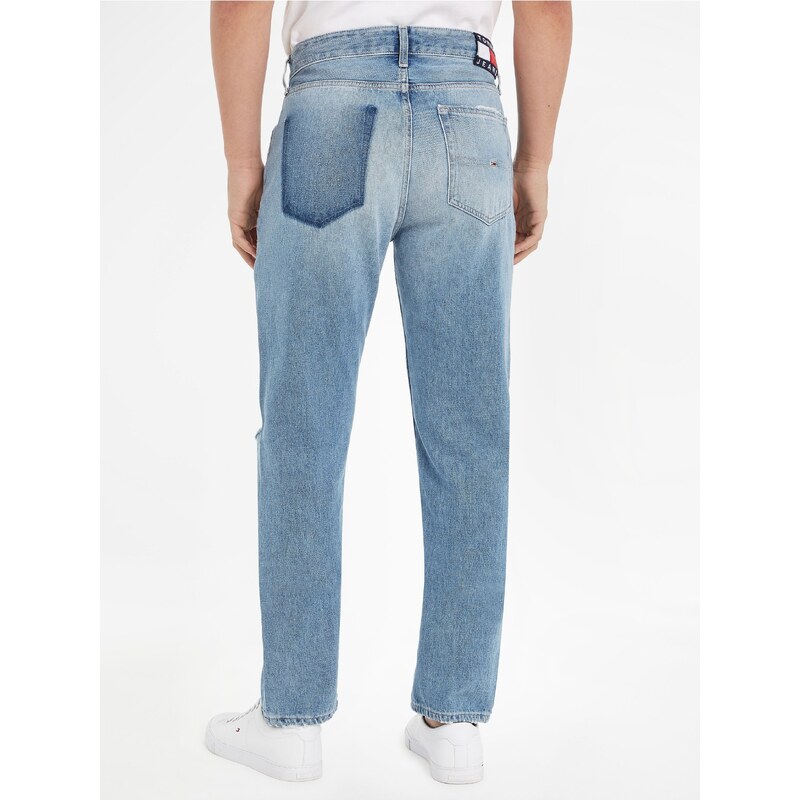 Tommy Hilfiger Světle modré pánské straight fit džíny Tommy Jeans - Pánské