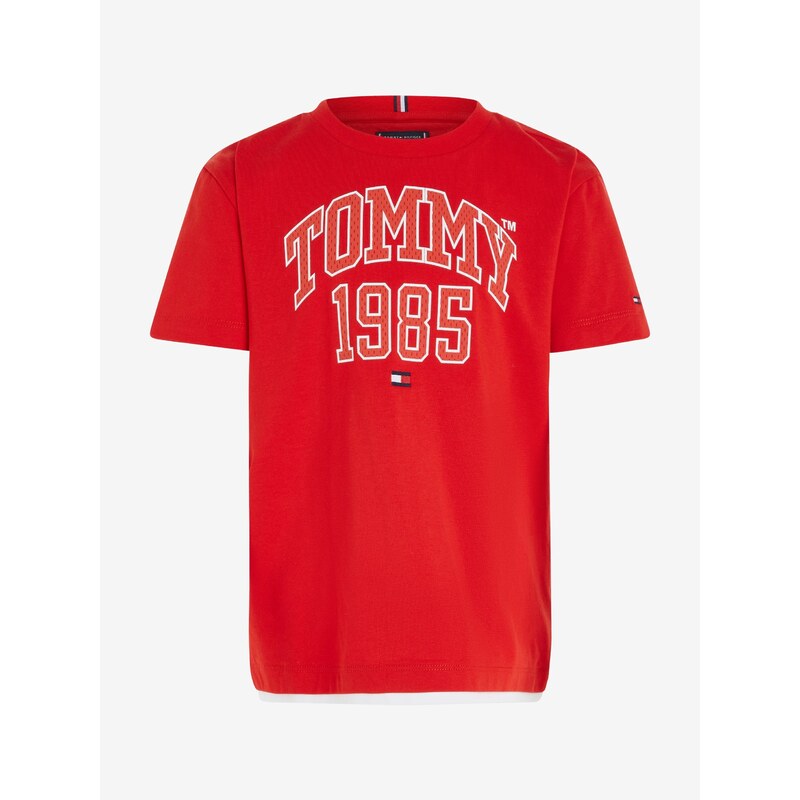 Červené klučičí tričko Tommy Hilfiger - Kluci