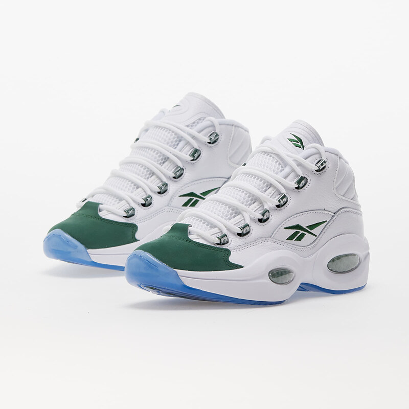 Pánské kotníkové tenisky Reebok Question Mid Ftw White/ Pine Green/ Ftw White