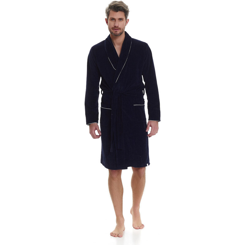 Doctor Nap Man's Dressing Gown SMS.6063 Navy Blue