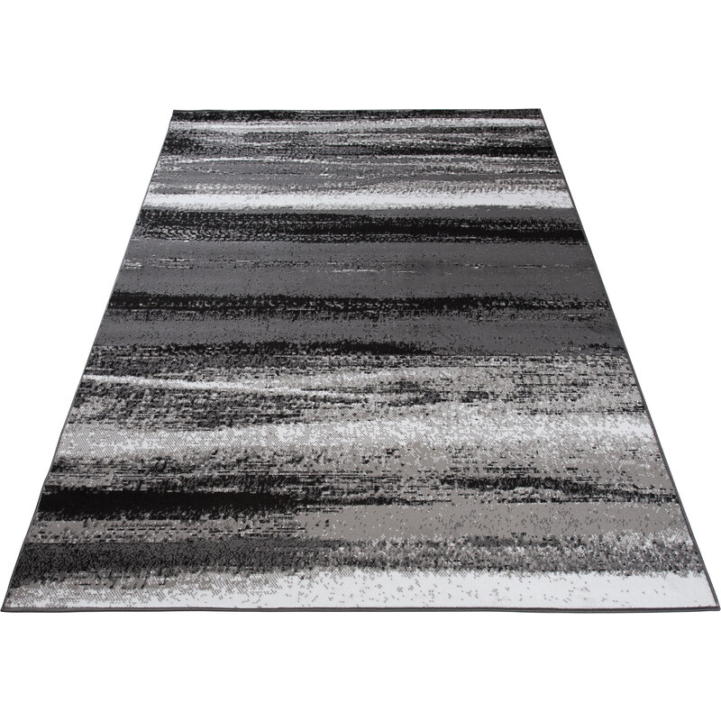 Chemex Kusový koberec Maya - pruhy 1 - šedý/bílý Rozměr koberce: 80x150 cm
