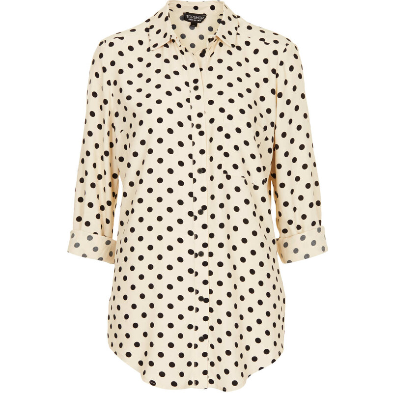 Topshop Longsleeve Spot Shirt