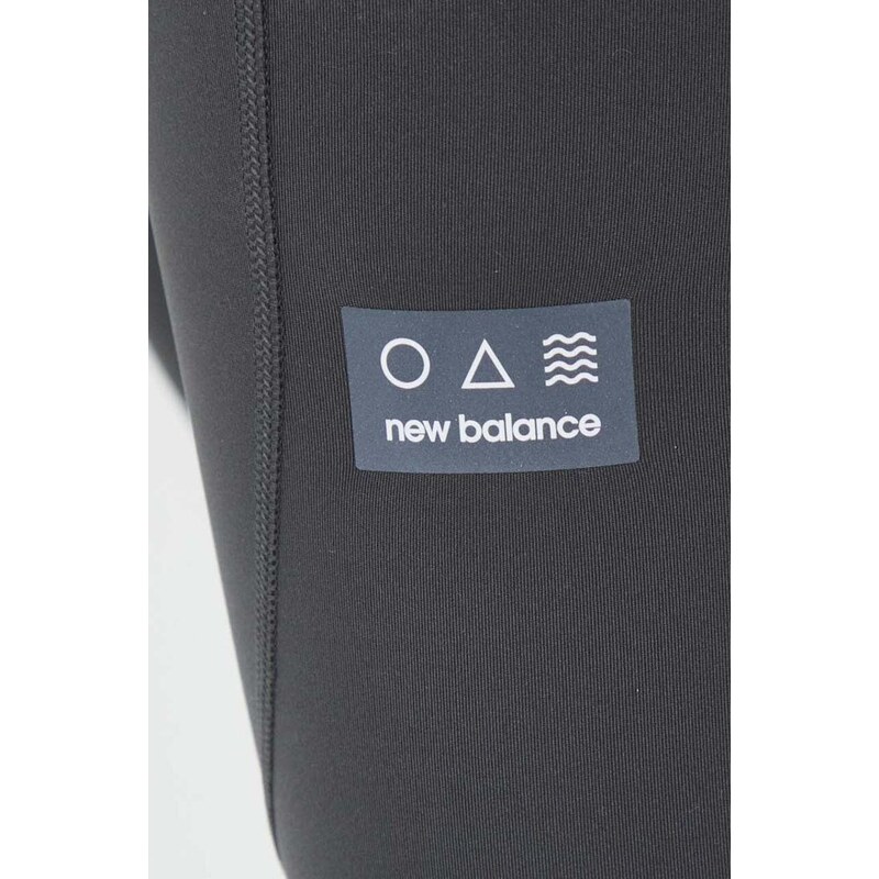 Běžecké legíny New Balance Impact Run AT šedá barva