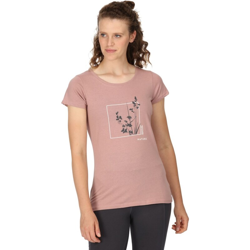 Dámské bavlněné tričko Regatta BREEZED III světle růžová