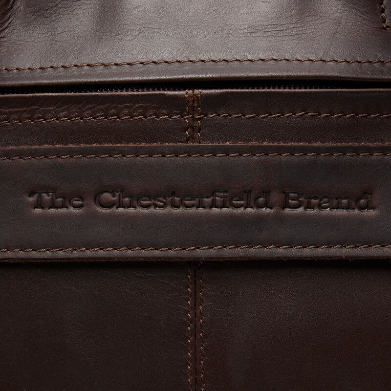The Chesterfield Brand Kožená taška na notebook 17" Ryan hnědá