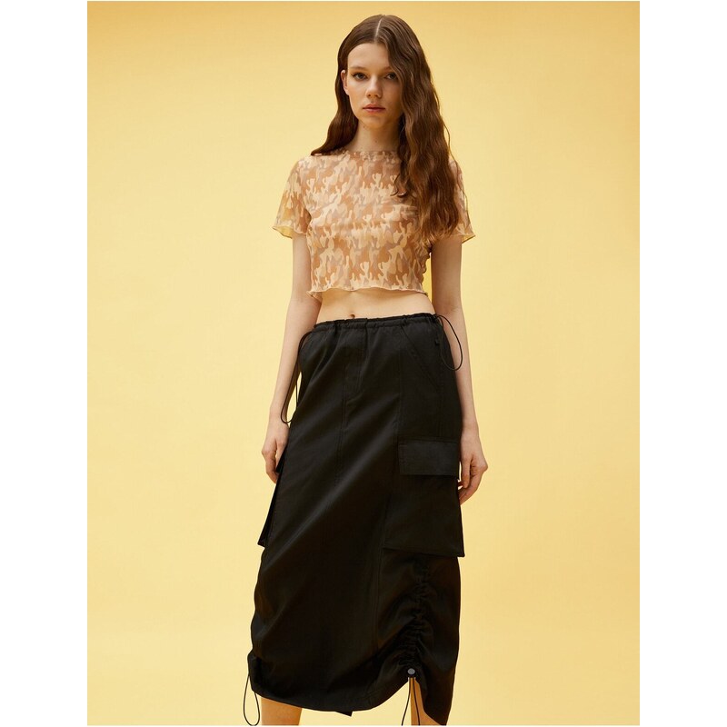 Koton Oversized Parachute Cargo Skirt with Pocket