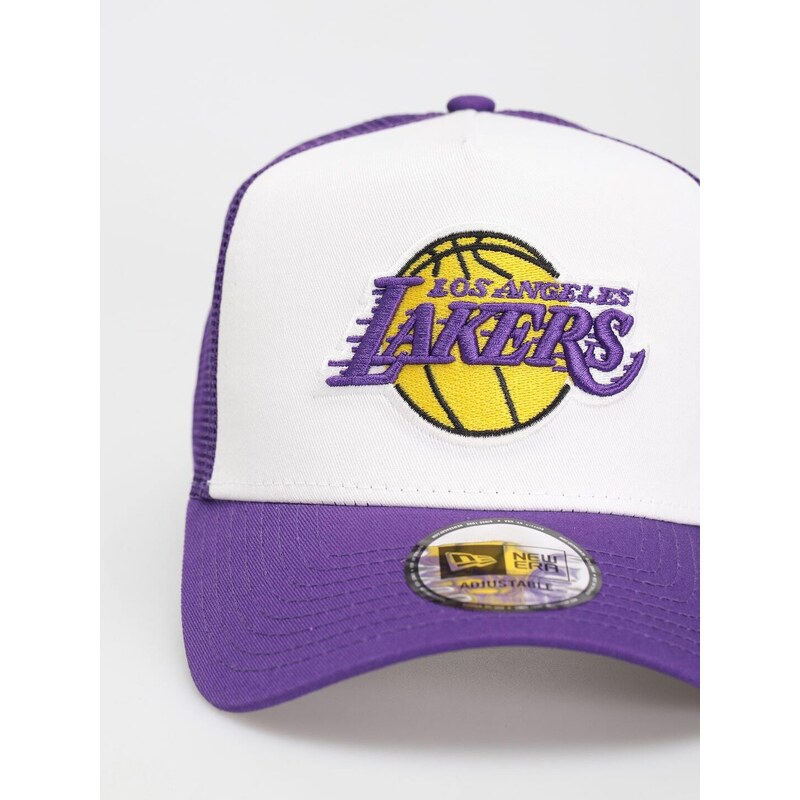 New Era Team Colour Block Trucker Los Angeles Lakers (white/purple)bílá