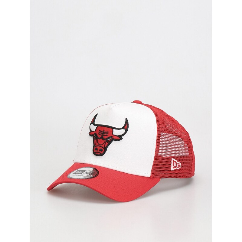 New Era Team Colour Block Trucker Chicago Bulls (white/red)bílá