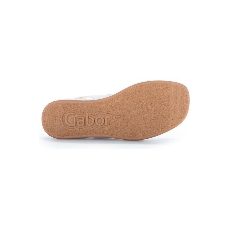 Kožené sandály v komfortním zpracování Gabor 24.520.20 bílá