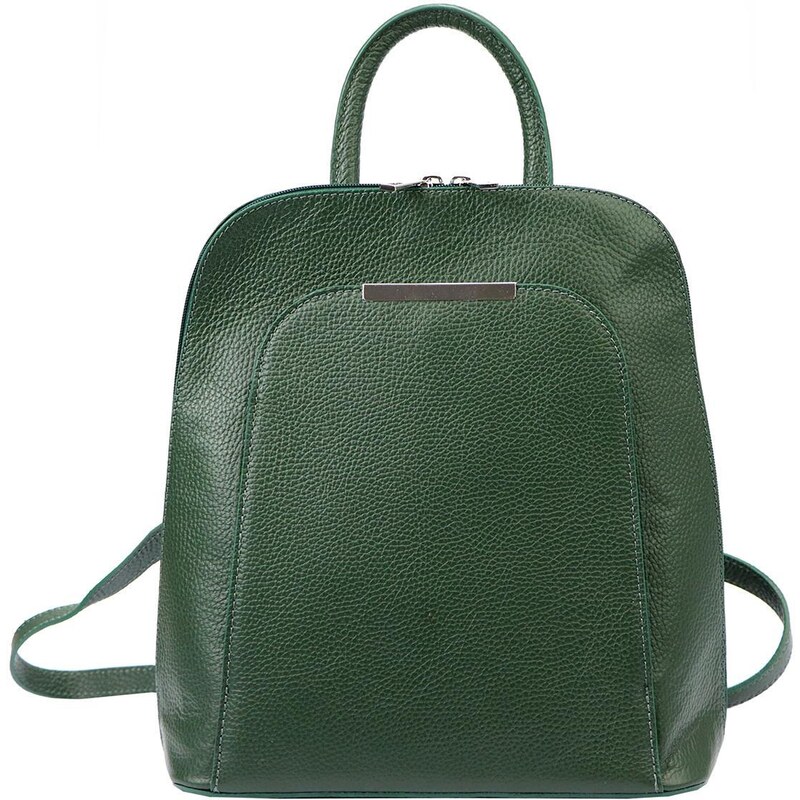 Dámský kožený batoh Patrizia Piu 519-001 tmavě zelený