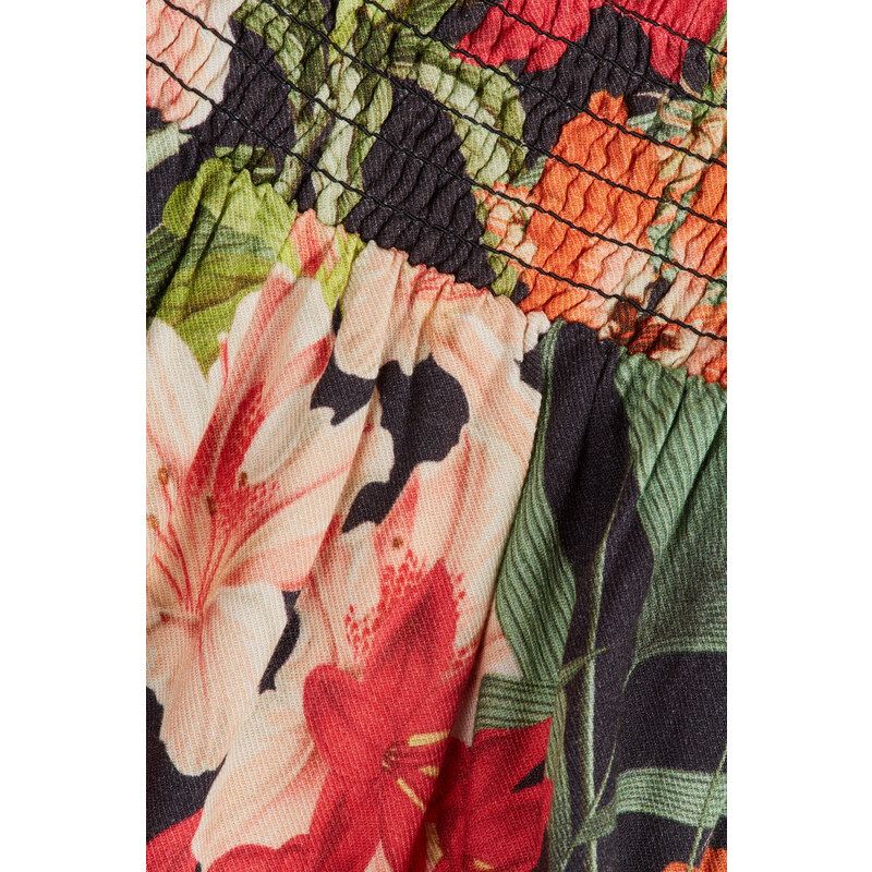 SUKNĚ GANT TROPICAL PRINT WOVEN SKIRT modrá 122/128