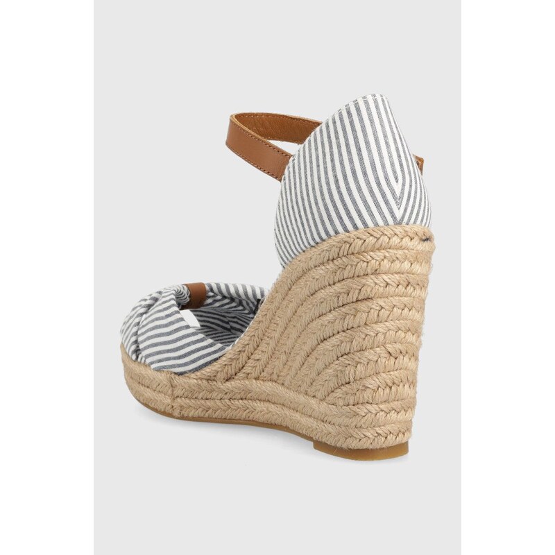 Sandály Tommy Hilfiger BASIC SEERSUCKER HIGH WEDGE dámské, na klínku, FW0FW07160