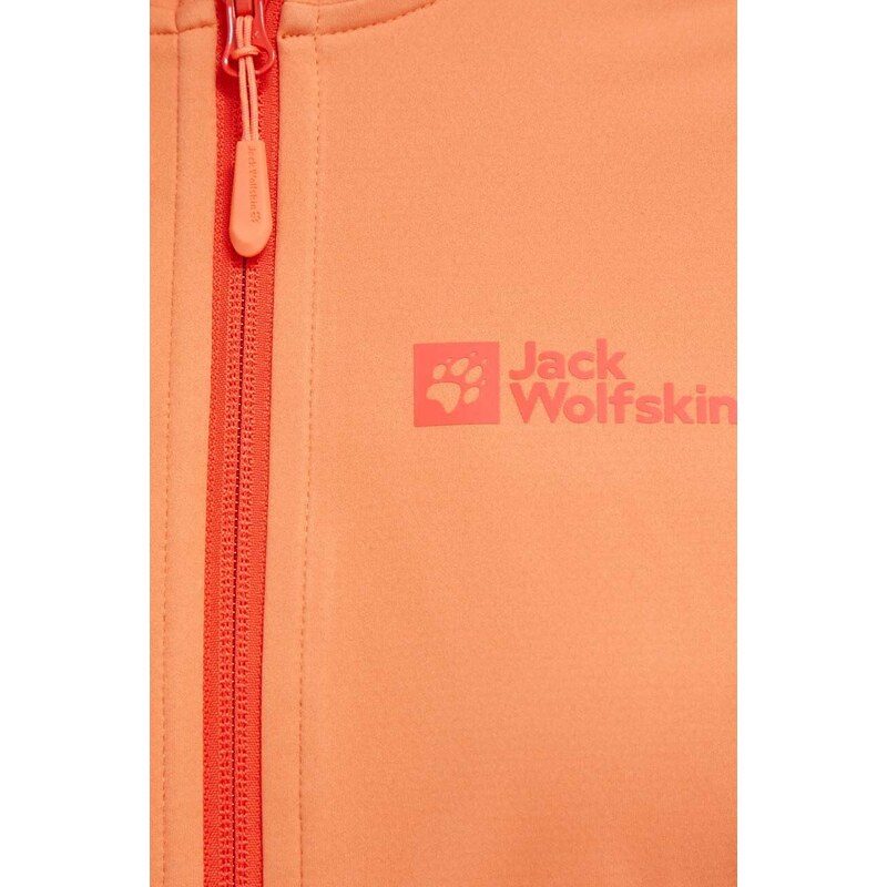 Outdoorová bunda Jack Wolfskin Go Hike Softshell oranžová barva