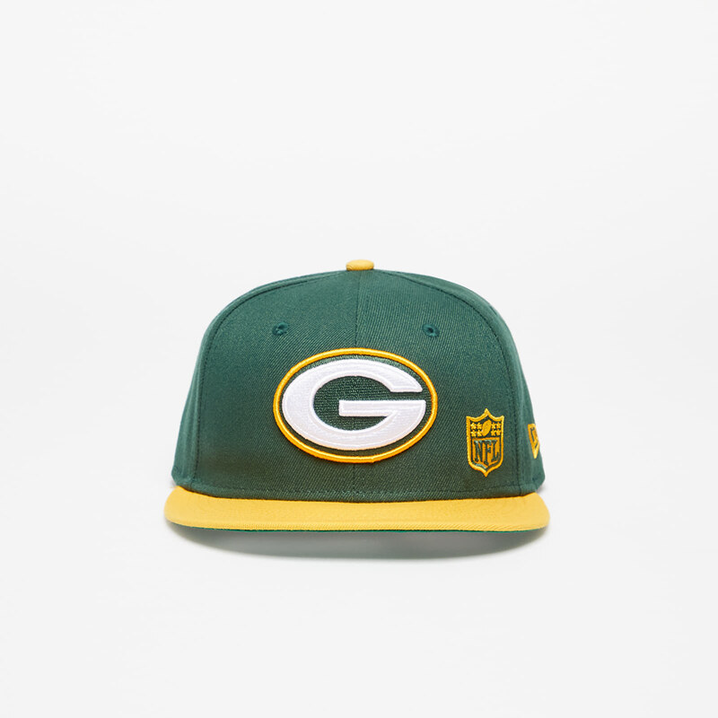 Kšiltovka New Era Green Bay Packers Team Arch 9FIFTY Snapback Cap Green/ Yellow