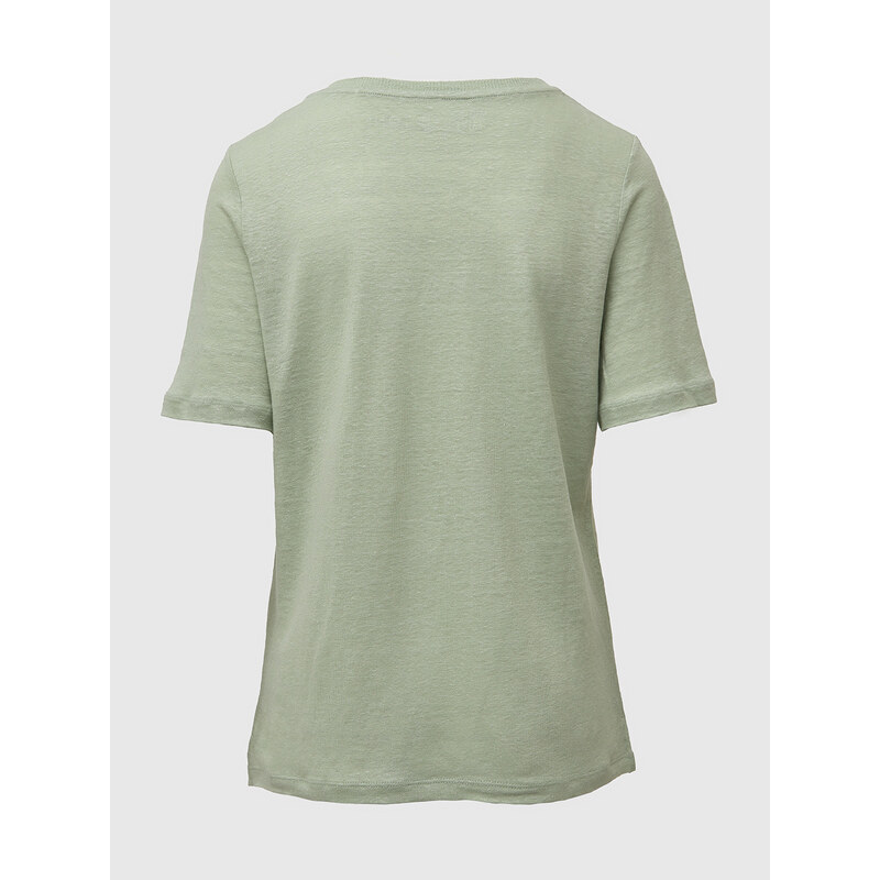 Dámské světle zelené lněné tričko Toni