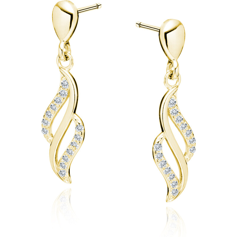 Olivie Stříbrné náušnice MAGIC GOLD 4107 80667050