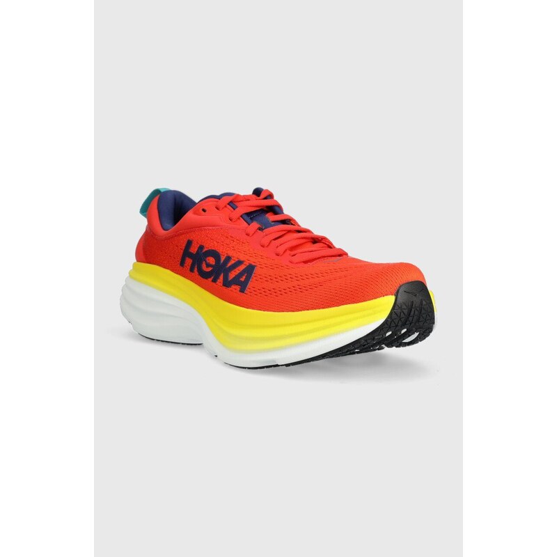 Běžecké boty Hoka Bondi 8 oranžová barva, 1123202