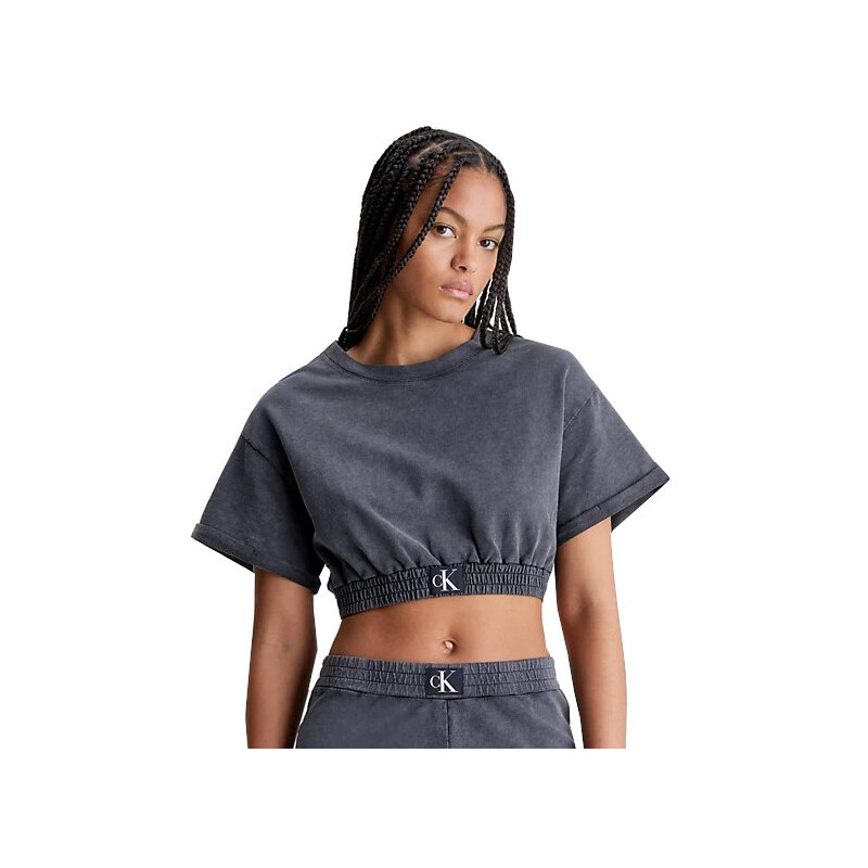 Calvin Klein Dámský top Cropped Fit KW0KW02088-BEH XL