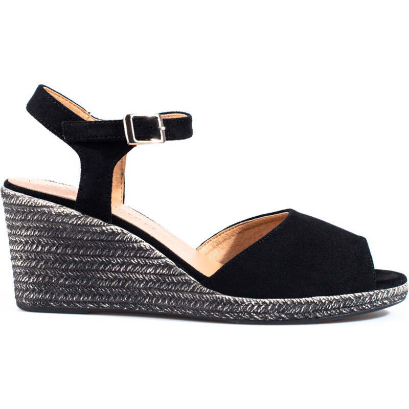 Black wedge sandals W. Potocki