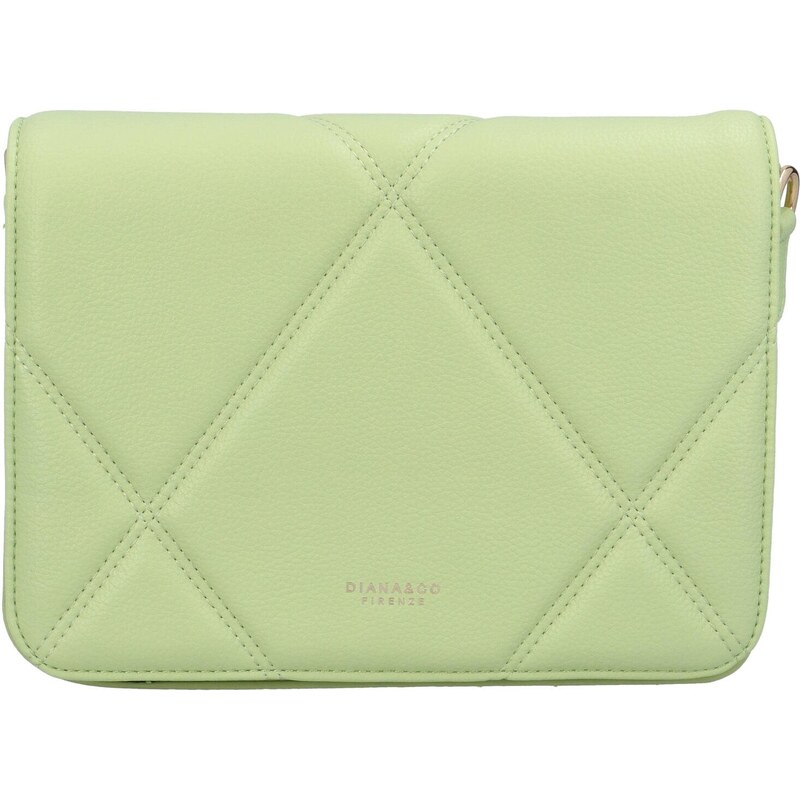 DIANA & CO Dámská koženková crossbody Zafi, zelená 110584052