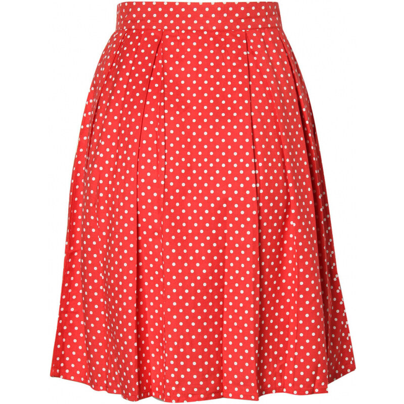 The Tilde - červená sukně s puntíky Circus