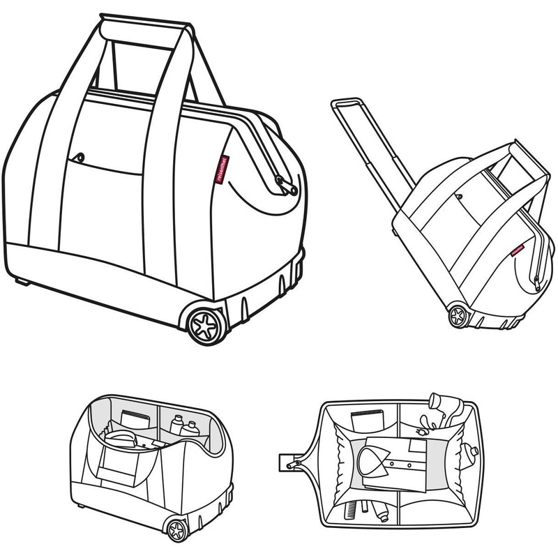 Cestovní taška na kolečkách Reisenthel Allrounder Trolley Twist silver