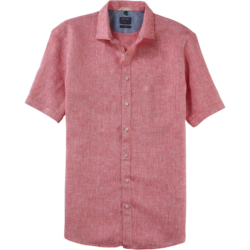 OLYMP Modern Fit pánská lněná košile s krátkým rukávem 4026 35 32