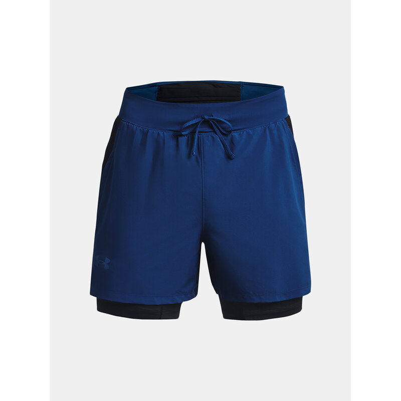 Under Armour Kraťasy LAUNCH ELITE 2in1 5'' SHORT-BLU - Pánské