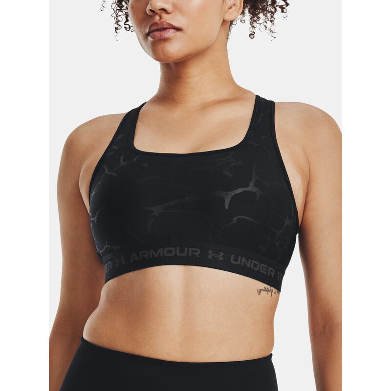 Under Armour Podprsenka UA Crossback Mid Emboss-BLK - Dámské