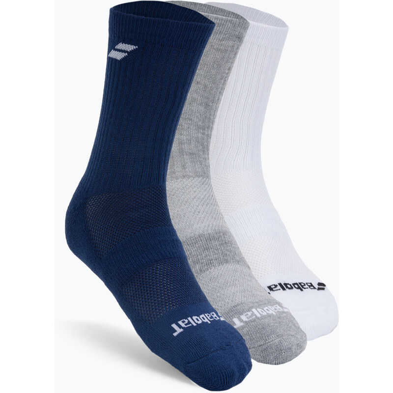 Tenisové ponožky BABOLAT 3 pack white-grey-blue 5UA1371