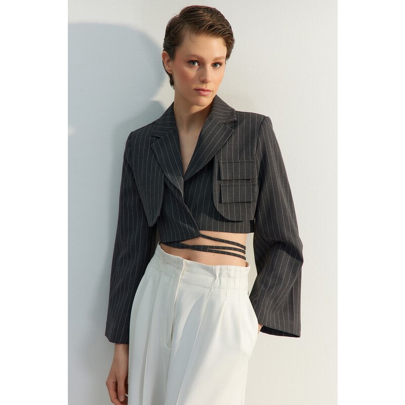 Women's blazer Trendyol Striped