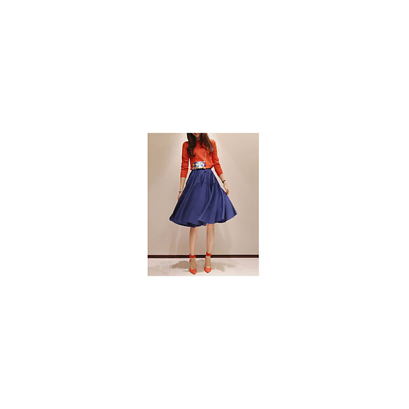LightInTheBox Women's Vintage Pleated A-line Skirt