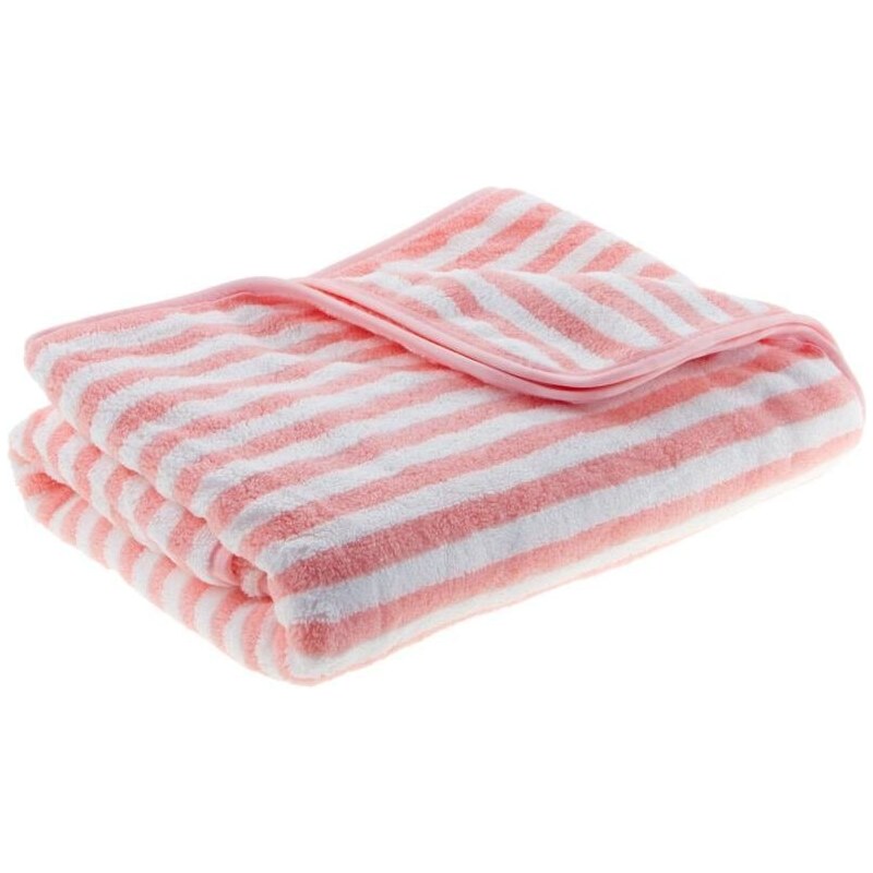 Moraj Premium ručník lososový s pruhy mikrovlákno 300g
