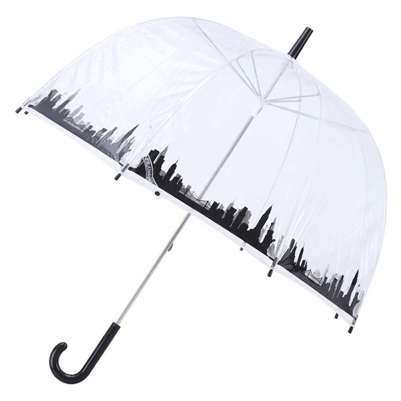Průhledný deštník s panoramatem New Yorku Lindy Lou Skyline