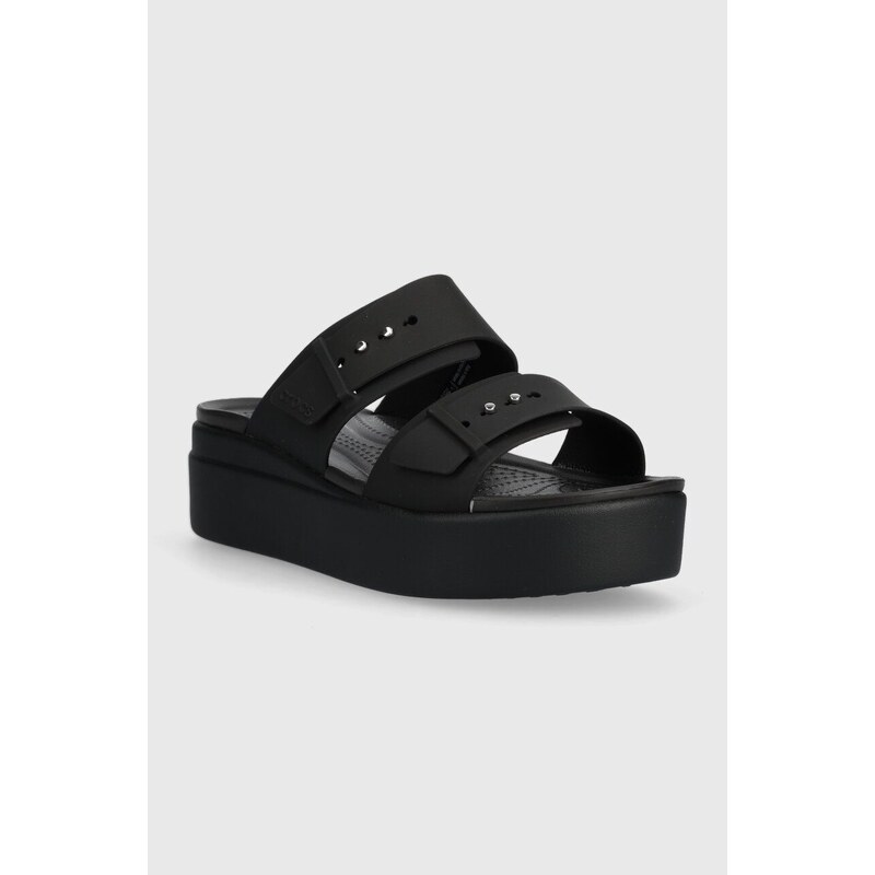 Pantofle Crocs Brooklyn Low Wedge Sandal