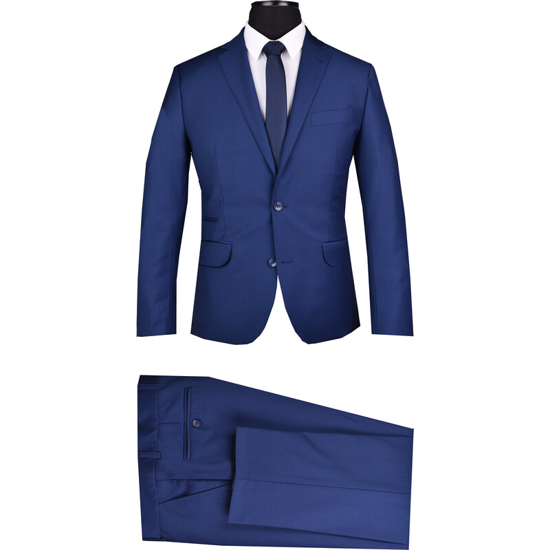 Maistyle Tmavě modrý oblek Rico - jean - 182cm