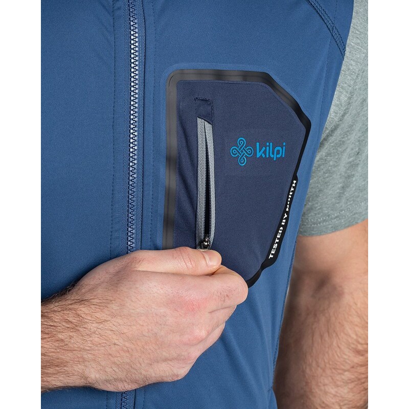 Pánská softshelová vesta Kilpi RIELLO-M tmavě modrá