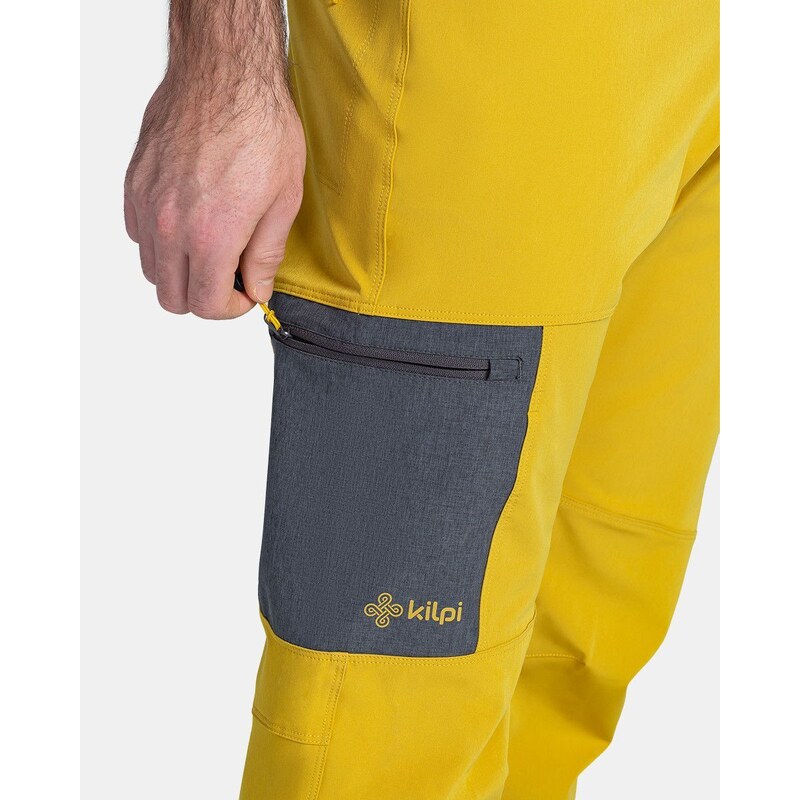 Pánské outdoorové kalhoty Kilpi LIGNE-M žlutá