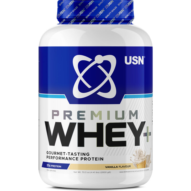 Proteinové prášky USN PREMIUM WHEY+ vanila miw003