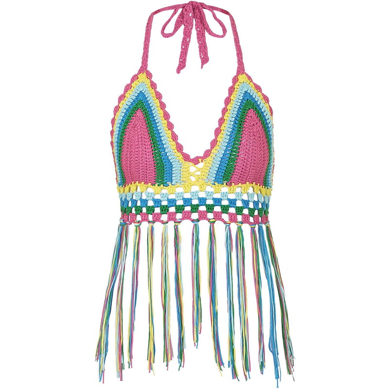 Topshop **Crochet Knitted Bralet by Glamorous