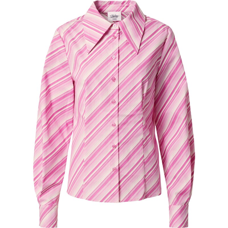 Bella x ABOUT YOU Halenka Fenja pink / růžová / bílá 109484212