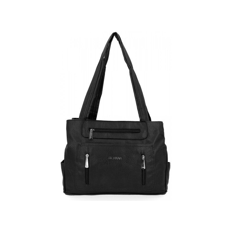Dámská kabelka shopper bag Hernan černá 3892