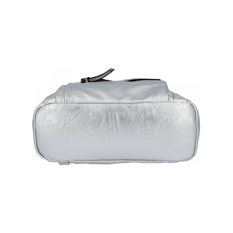 Dámská kabelka batůžek Hernan stříbrná HB0370