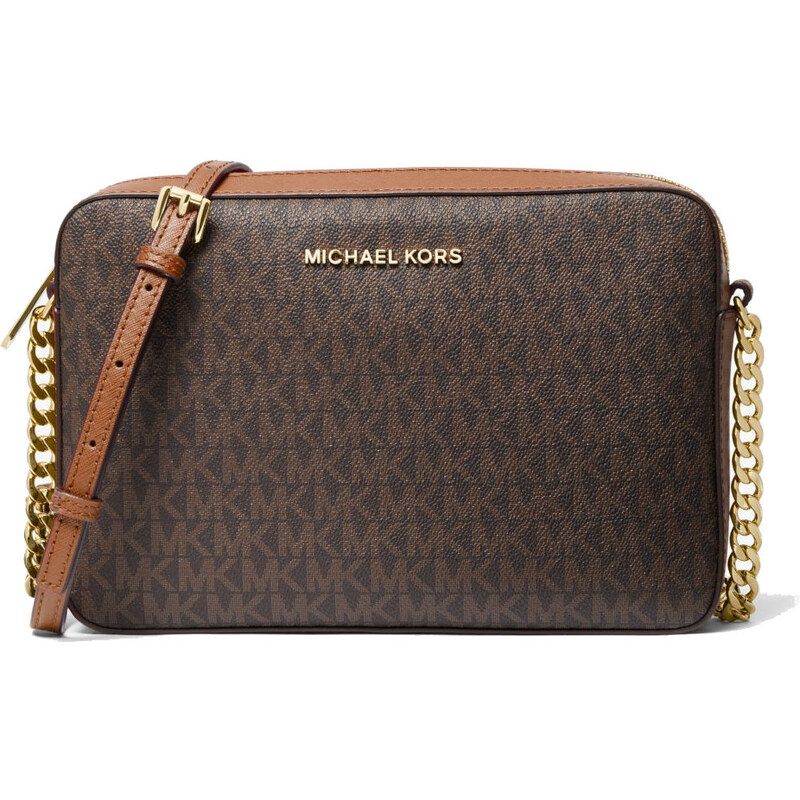 Michael Kors Jet Set Large Crossbody Brown