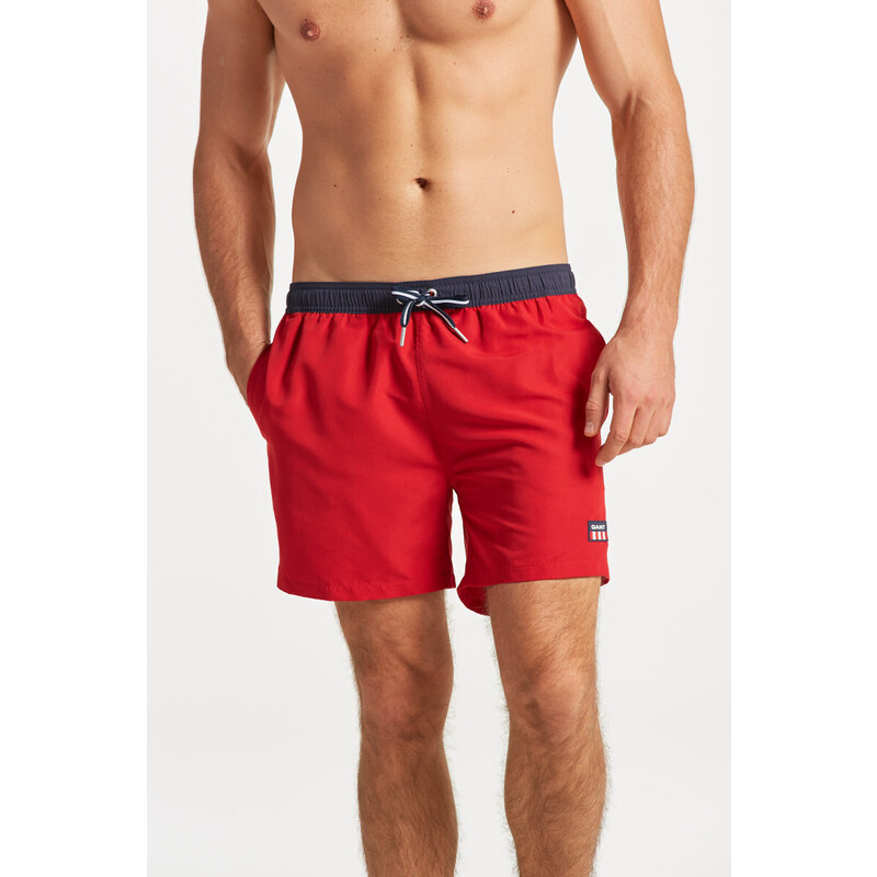 PLAVKY GANT CF RETRO SHIELD SWIM SHORTS červená L